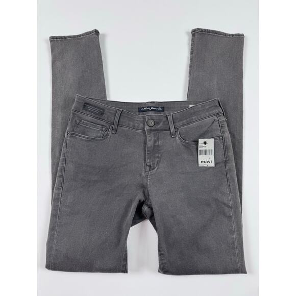 Mavi Alexa Mid-Rise Skinny Jeans – Dark‎ Grey Smoke Supersoft, Size 27/33, New - Picture 5 of 12